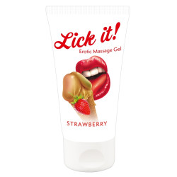 Lick it! Gel de Massage Fraise 50ml